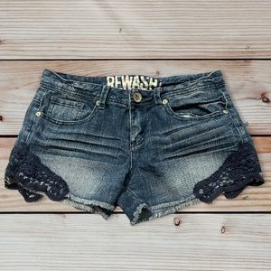 Jean Lace Shorts